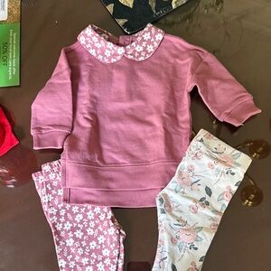 Carter's Pink Floral Baby Set